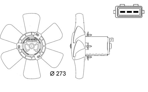 MAHLE Ventilátor, vízhűtő CFF7000S_MAHLE