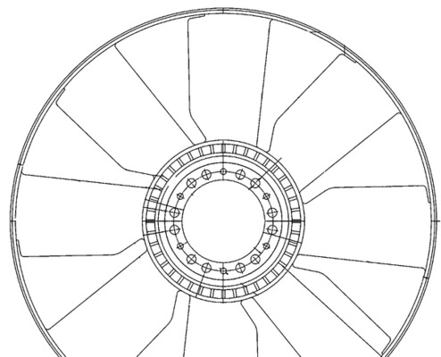 MAHLE Ventilátor, vízhűtő CFW76000P_MAHLE