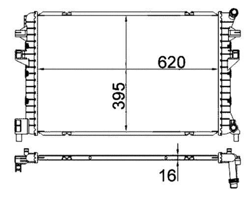 MAHLE Vízhűtő CIR34000S_MAHLE