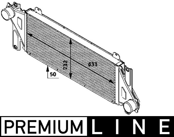 MAHLE Töltőlevegő hűtő CI117000P_MAHLE