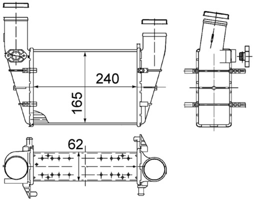 MAHLE Töltőlevegő hűtő CI130000S_MAHLE