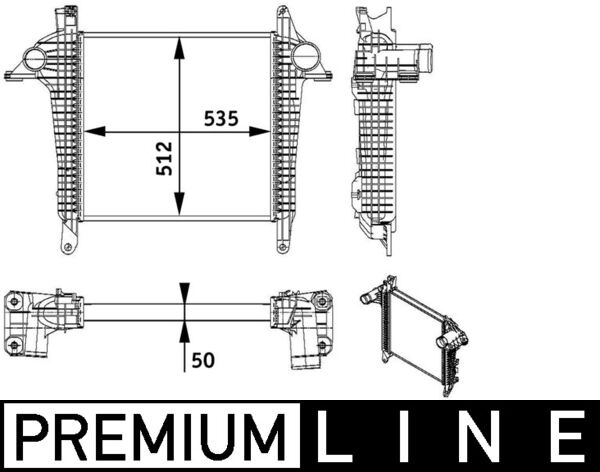 MAHLE Töltőlevegő hűtő CI136000P_MAHLE