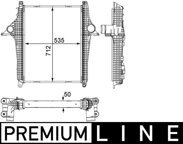 MAHLE Töltőlevegő hűtő CI147000P_MAHLE