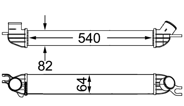 MAHLE Töltőlevegő hűtő CI188000S_MAHLE