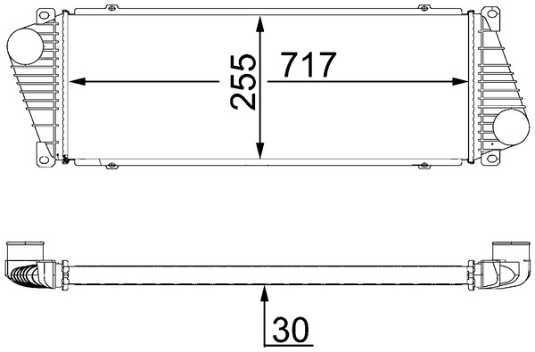 MAHLE Töltőlevegő hűtő CI18000S_MAHLE