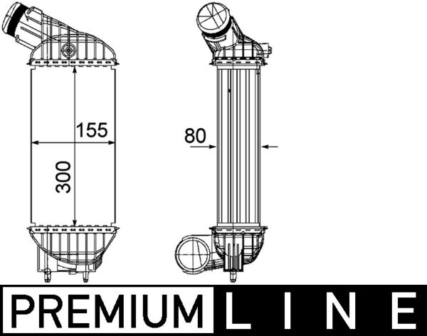 MAHLE Töltőlevegő hűtő CI199000P_MAHLE