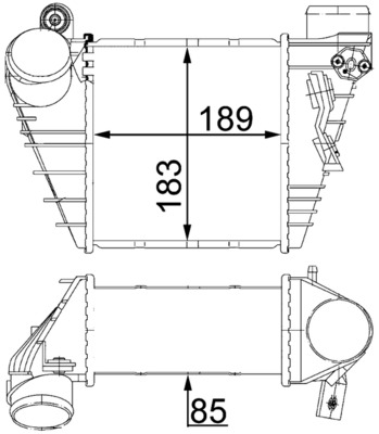 MAHLE Töltőlevegő hűtő CI22000S_MAHLE