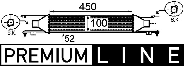 MAHLE Töltőlevegő hűtő CI249000P_MAHLE