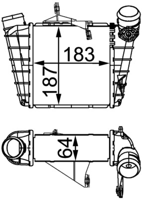 MAHLE Töltőlevegő hűtő CI298000S_MAHLE