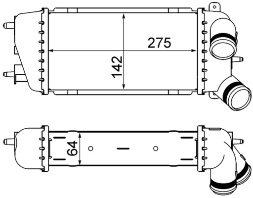 MAHLE Töltőlevegő hűtő CI309000S_MAHLE