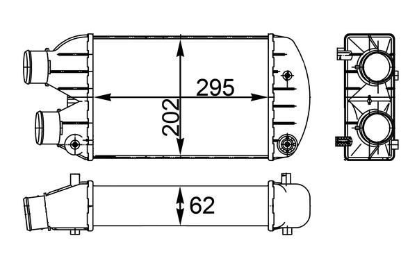 MAHLE Töltőlevegő hűtő CI341000S_MAHLE