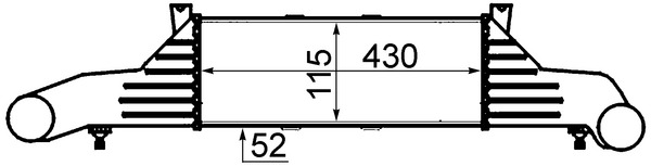 MAHLE Töltőlevegő hűtő CI47000S_MAHLE