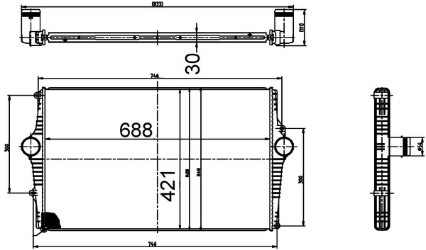 MAHLE Töltőlevegő hűtő CI518000S_MAHLE