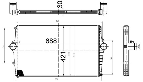 MAHLE Töltőlevegő hűtő CI522000S_MAHLE