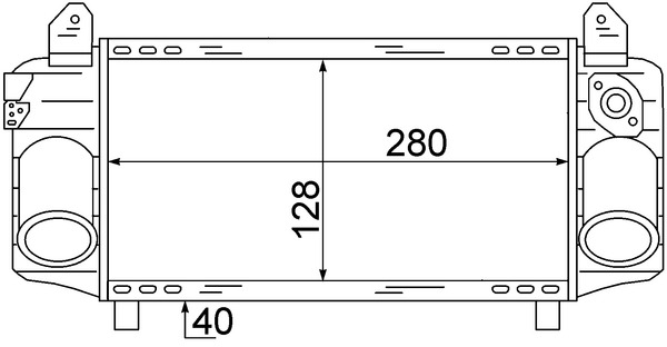 MAHLE Töltőlevegő hűtő CI72000S_MAHLE