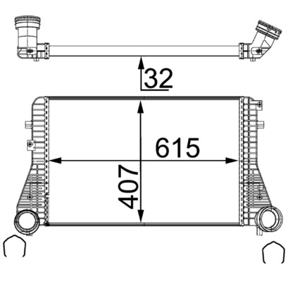 MAHLE Töltőlevegő hűtő CI83000S_MAHLE