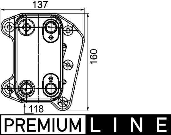 MAHLE Olajhűtő CLC105000P_MAHLE