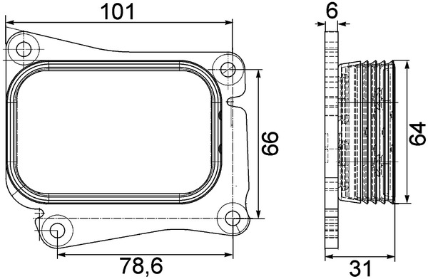 MAHLE Olajhűtő CLC111000S_MAHLE