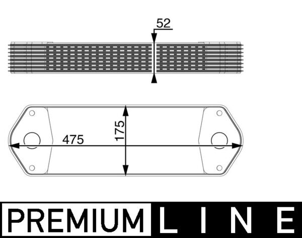 MAHLE Olajhűtő CLC11000P_MAHLE