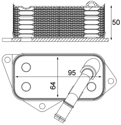 MAHLE Olajhűtő CLC12001S_MAHLE