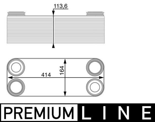 MAHLE Olajhűtő, automataváltó CLC14000P_MAHLE