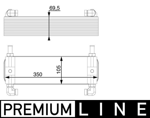 MAHLE Olajhűtő, automataváltó CLC15000P_MAHLE