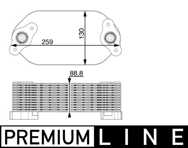 MAHLE Olajhűtő CLC167000P_MAHLE