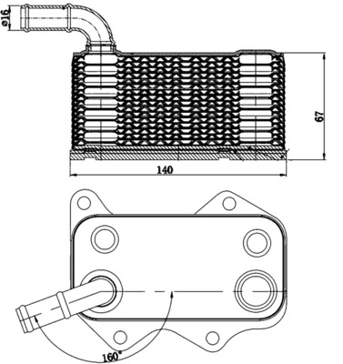 MAHLE Olajhűtő CLC174000S_MAHLE