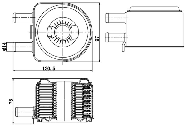 MAHLE Olajhűtő CLC176000S_MAHLE