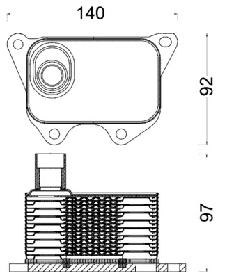 MAHLE Olajhűtő CLC185000S_MAHLE