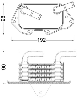 MAHLE Olajhűtő CLC186000S_MAHLE