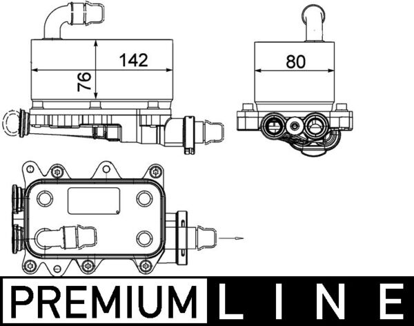 MAHLE Olajhűtő CLC18000P_MAHLE