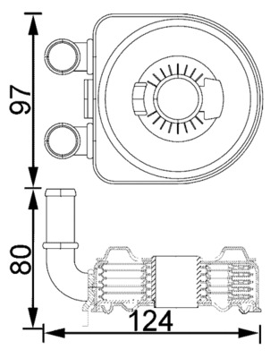 MAHLE Olajhűtő CLC193000S_MAHLE