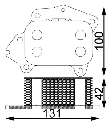 MAHLE Olajhűtő CLC194000S_MAHLE