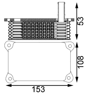 MAHLE Olajhűtő CLC201000S_MAHLE