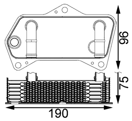 MAHLE Olajhűtő, automataváltó CLC202000S_MAHLE