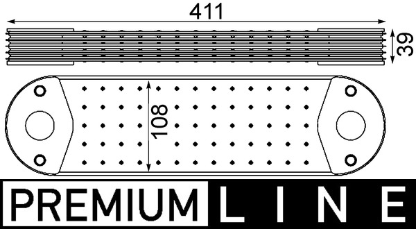 MAHLE Olajhűtő CLC212000P_MAHLE