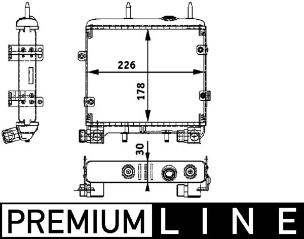 MAHLE Olajhűtő CLC22000P_MAHLE