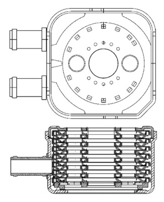 MAHLE Olajhűtő CLC3000S_MAHLE