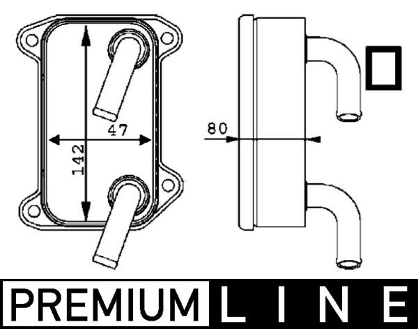 MAHLE Olajhűtő CLC40000P_MAHLE