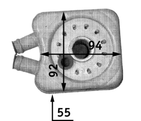 MAHLE Olajhűtő CLC45000S_MAHLE