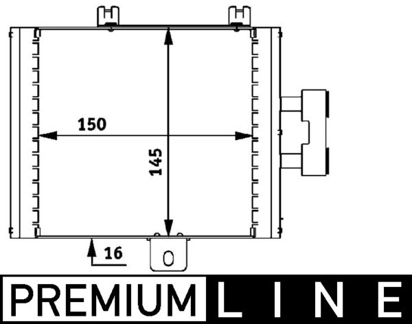 MAHLE Olajhűtő CLC47000P_MAHLE