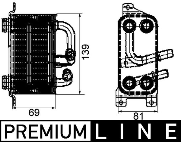 MAHLE Olajhűtő CLC66000P_MAHLE