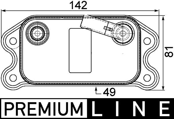 MAHLE Olajhűtő CLC73000P_MAHLE