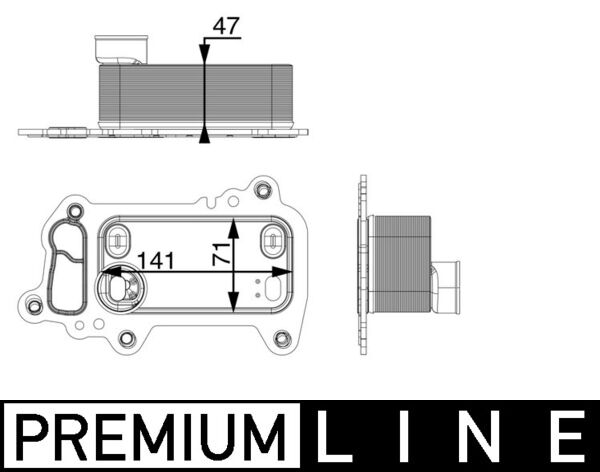 MAHLE Olajhűtő CLC79000P_MAHLE