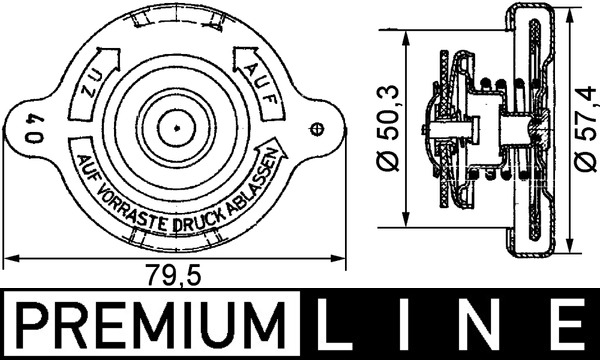 MAHLE Hűtősapka CRB13000P_MAHLE