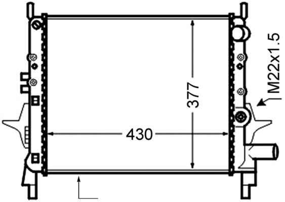 MAHLE Vízhűtő CR1019000S_MAHLE