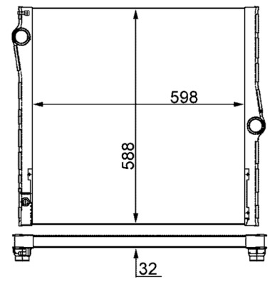 MAHLE Vízhűtő CR1050000S_MAHLE