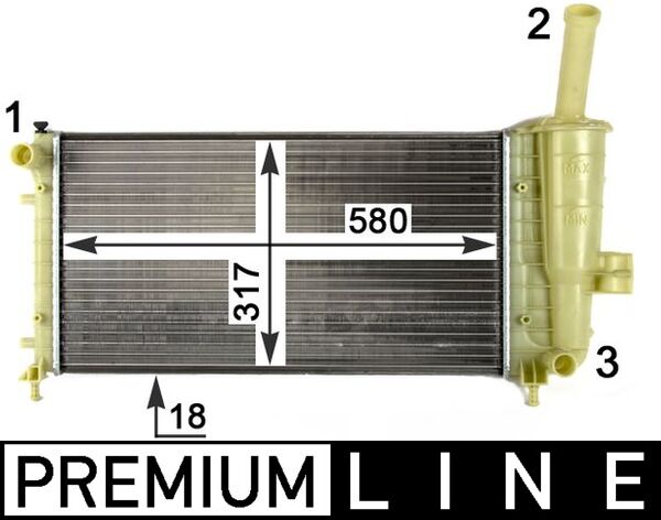 MAHLE Vízhűtő CR1108000P_MAHLE