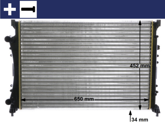 MAHLE Vízhűtő CR1110000S_MAHLE